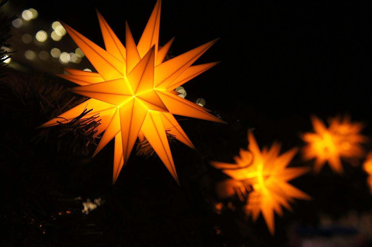 weihnachtliche Beleuchtung